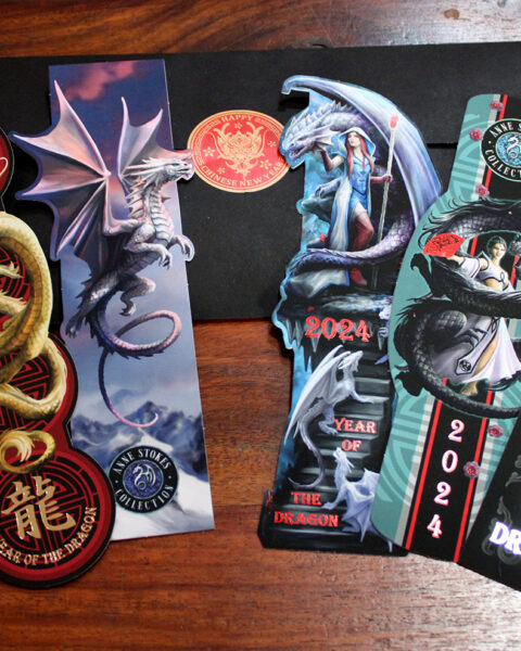 Year of the Dragon Foiled Bookmark Set